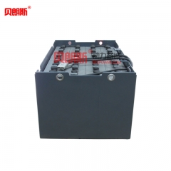 中聯(lián)重科叉車FE18三支點(diǎn)電動平衡重電瓶48V500Ah 貝朗斯品牌蓄電池廠家直銷